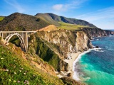 Bixby Bridge Big Sur California Beach Nature Landscapes
