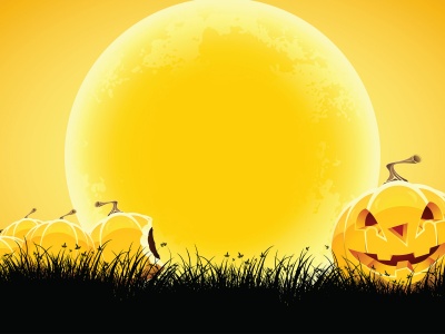 Halloween Yellow Background