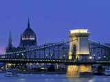 Hungary Budapest City Night View