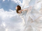 I Believe I Can Fly Believe Cloud Day Dress Fantasy Girl Sky Sun White
