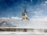 Mi 8 Helicopter Over The Snow
