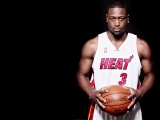 Miami Heat Nba American Basketball Spalding Ball Dwyane Wade