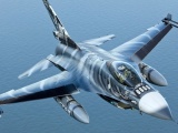 Over The Sea Fighter F 16am