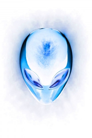 Alienware Logo Brand Whiet Computer