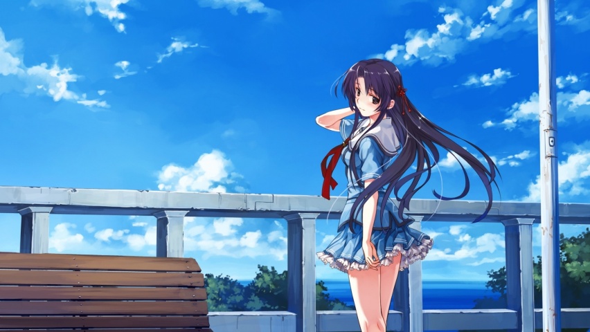Anime School Uniform Sky