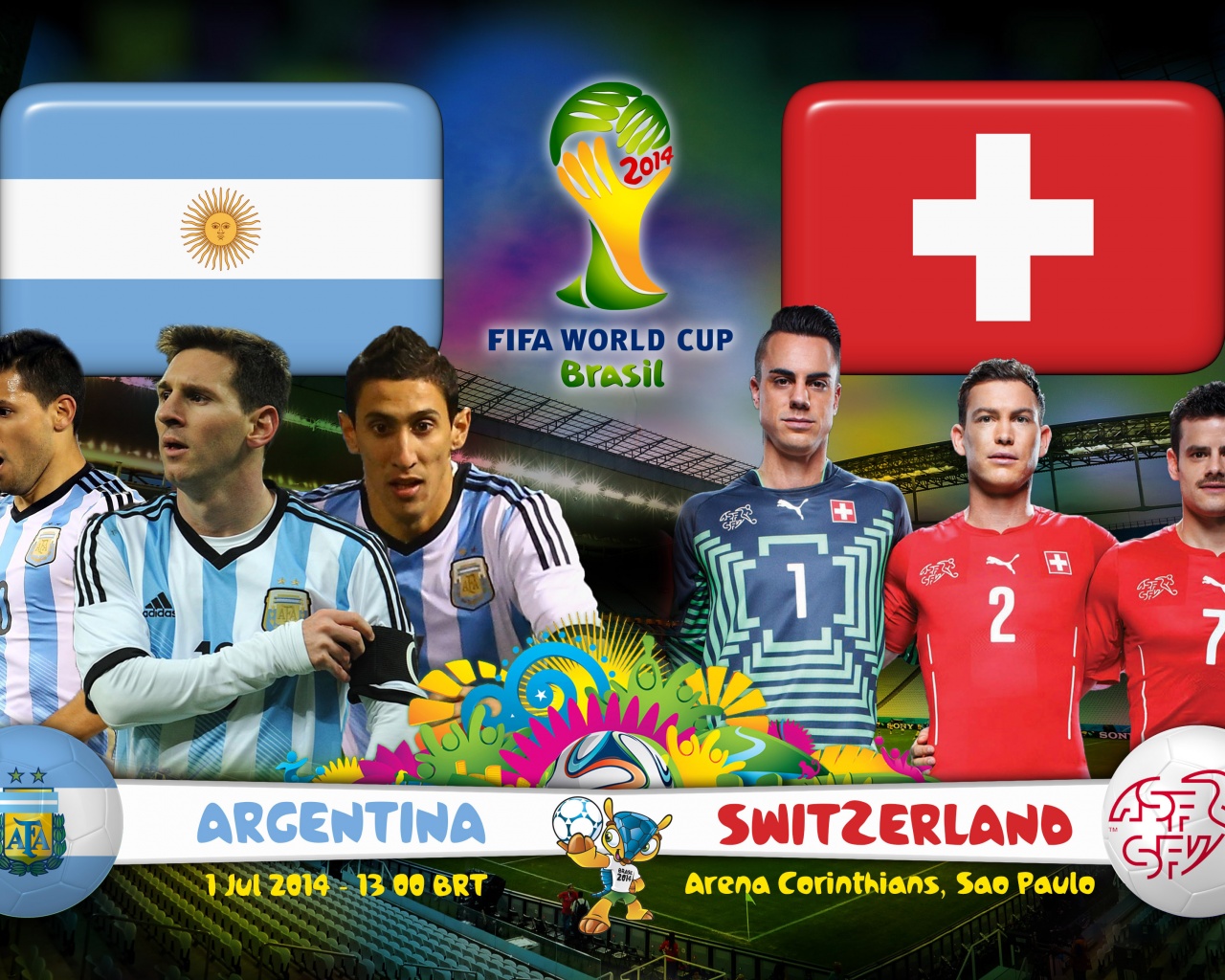 Argentina Vs Switzerland 2014 WC