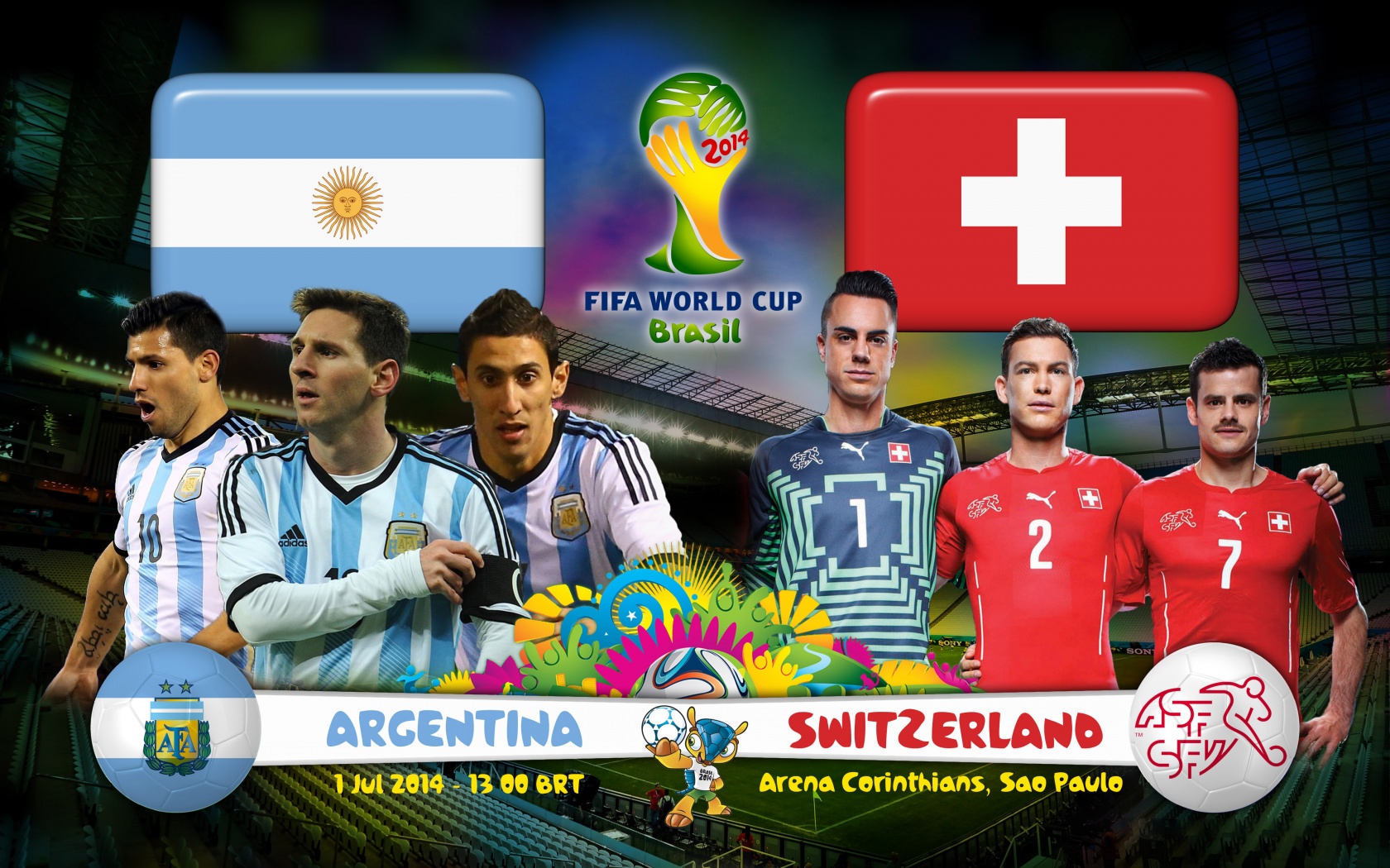 Argentina Vs Switzerland 2014 WC