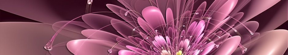 Art Flower Antennae Neon Petals Pink
