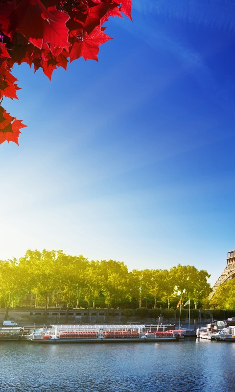 Autumn In Paris At Eiffel Tower