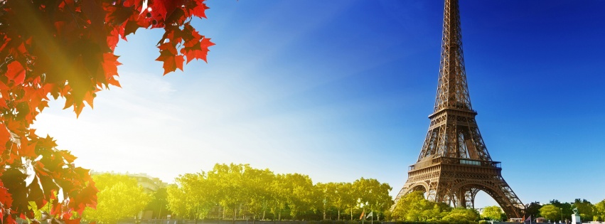 Autumn In Paris At Eiffel Tower