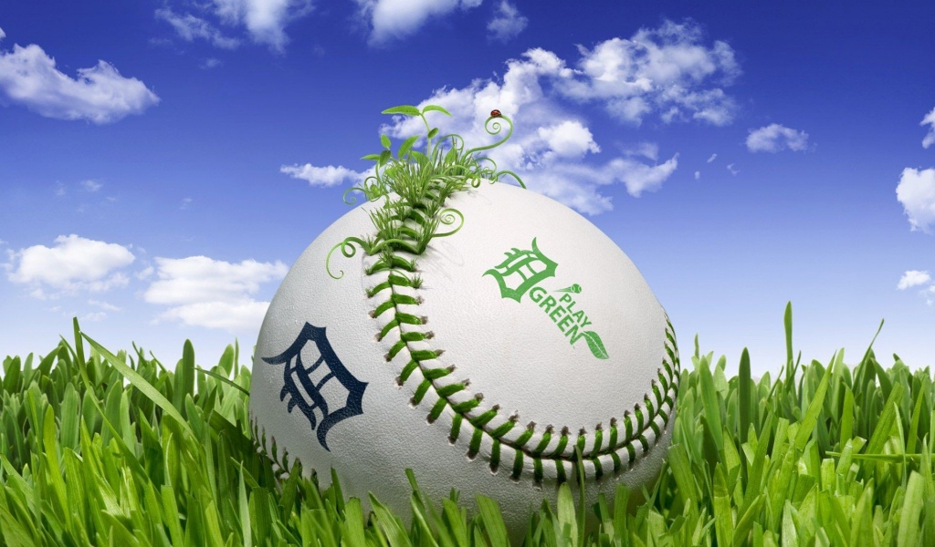 Baseball 3D Play Green Sports