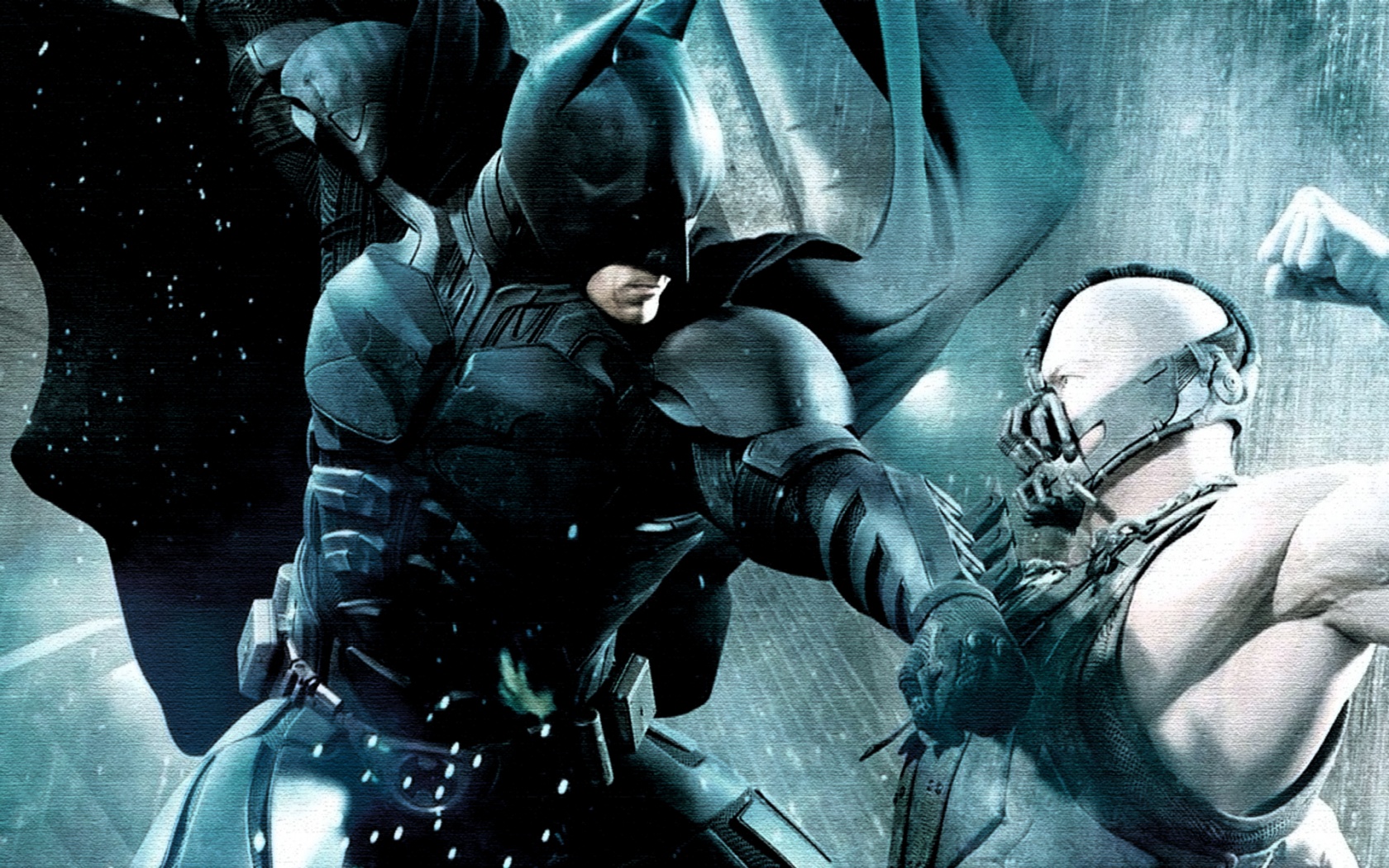 Batman And Bane Fight