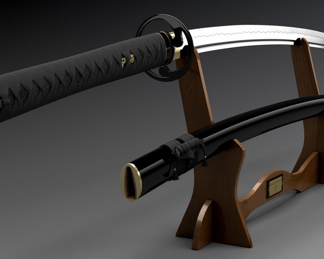 Black Katana Sword