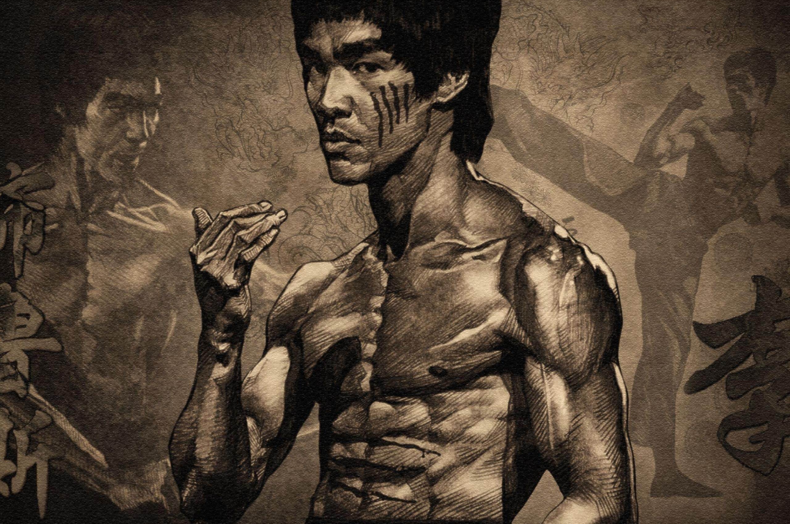 Bruce Lee Actor Male A Torso Muscles