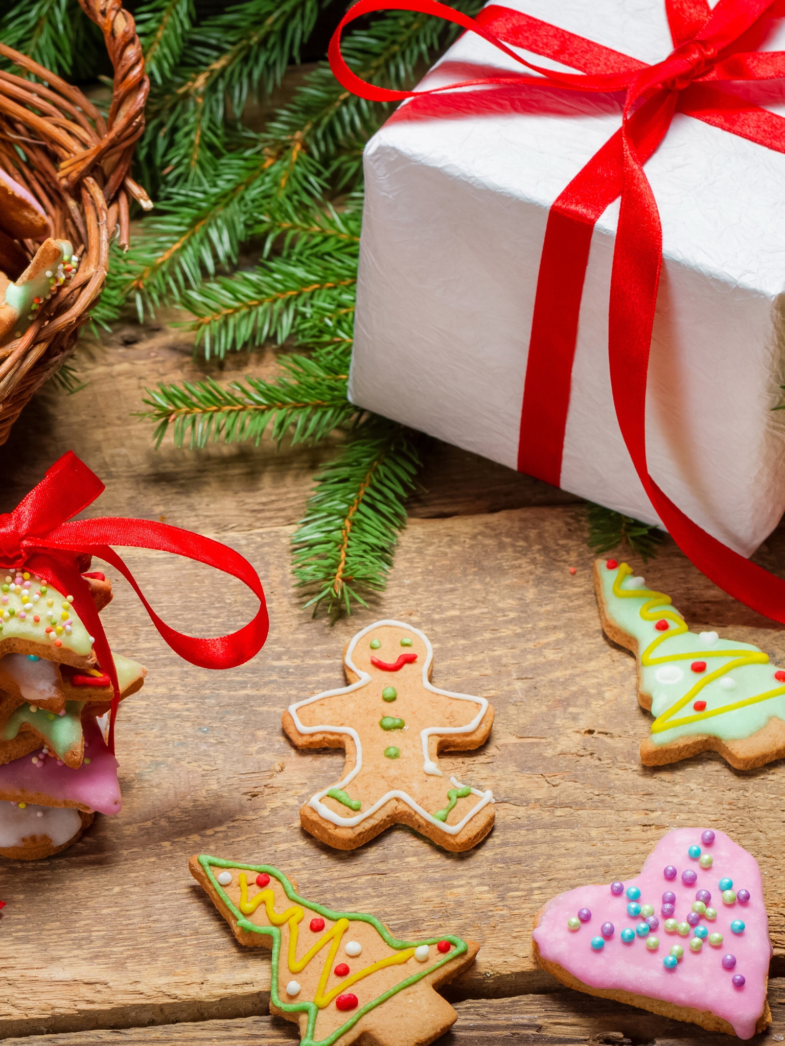 Christmas Baking Cookies Gifts Bowknot