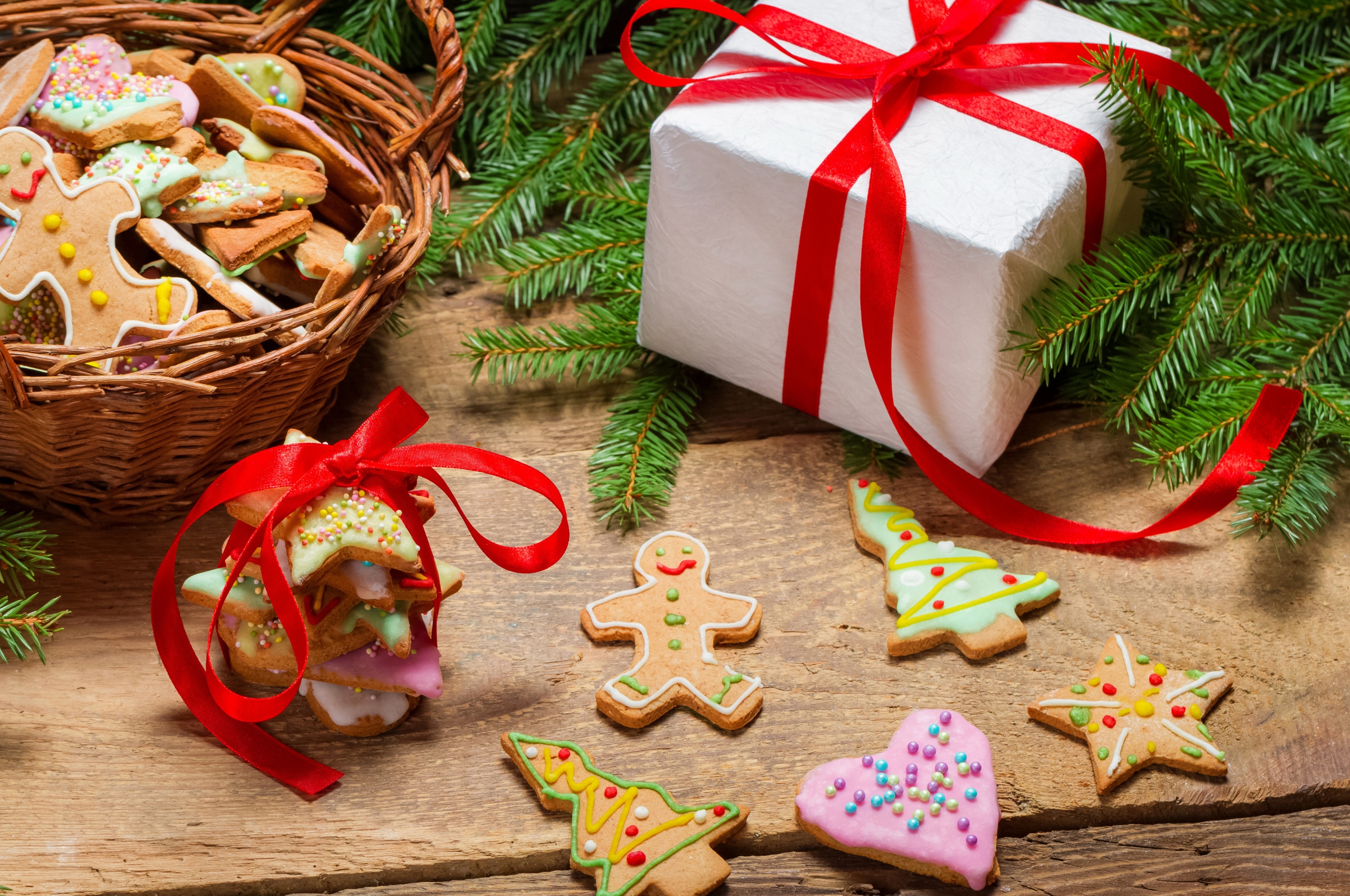 Christmas Baking Cookies Gifts Bowknot