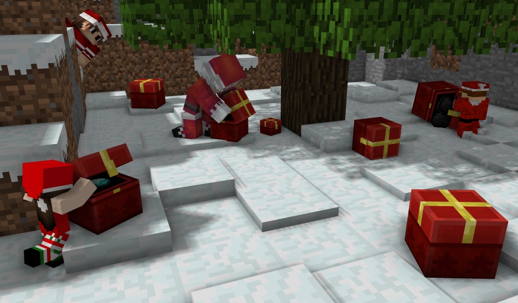 Christmas Minecraft Video Game