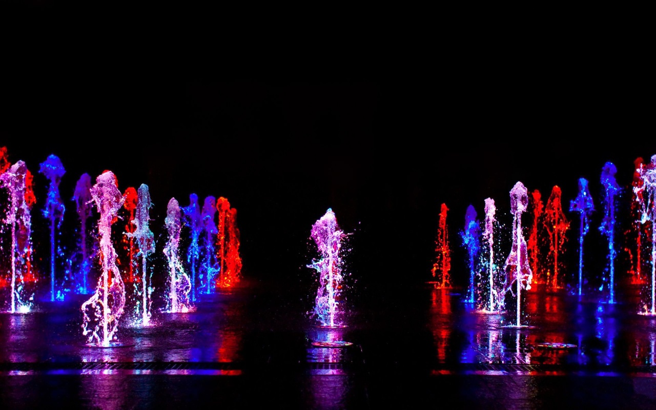 Colorful Water Fountain