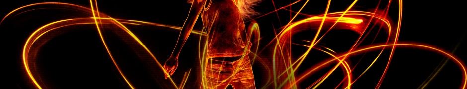 Cool Abstract Fiery Dance