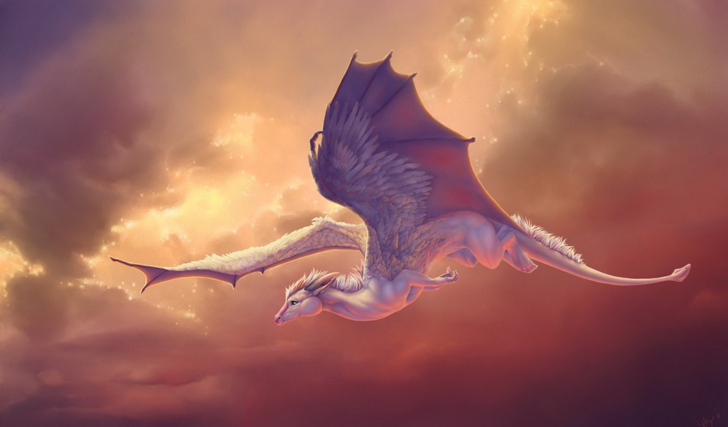 Dragon Flying Artwork