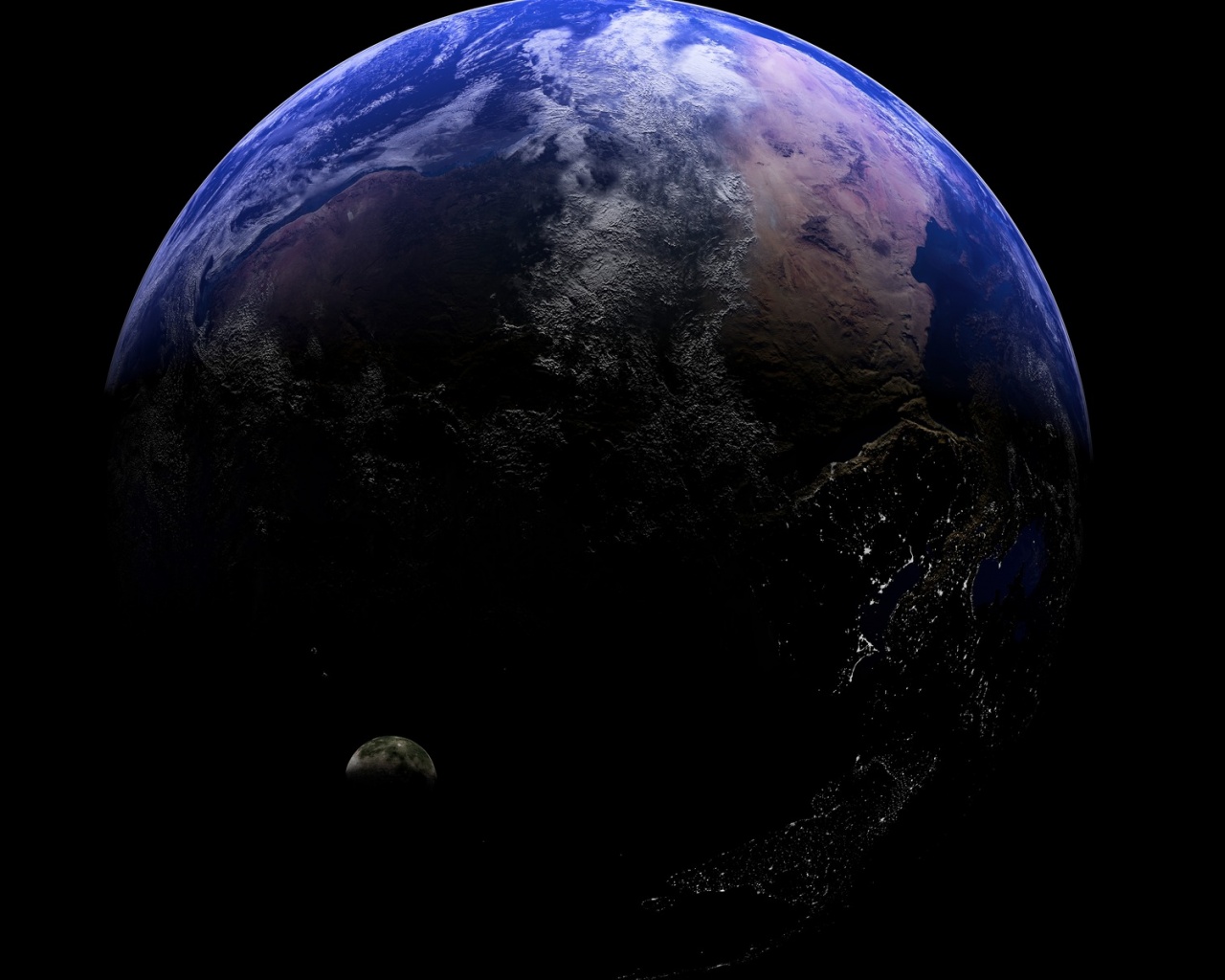 Earth And Moon