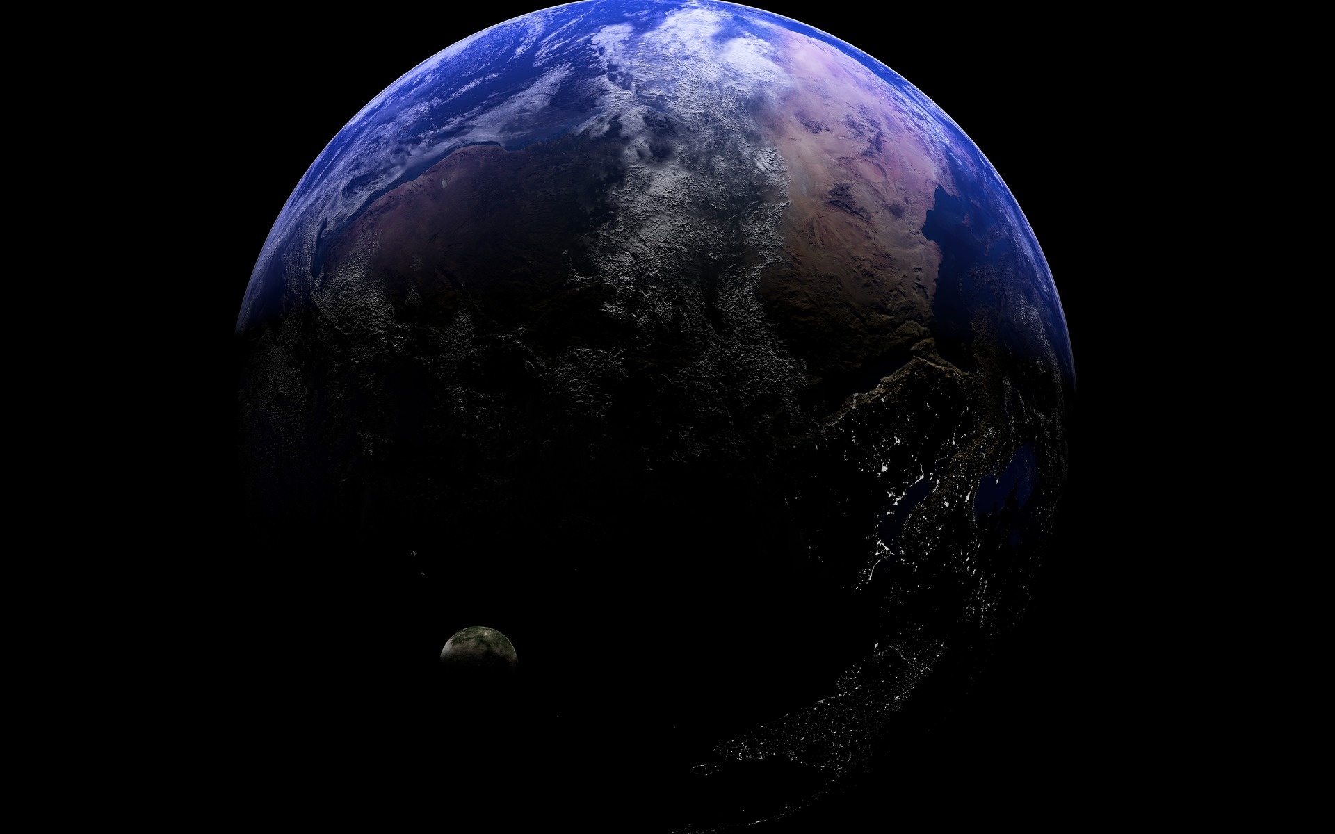 Earth And Moon