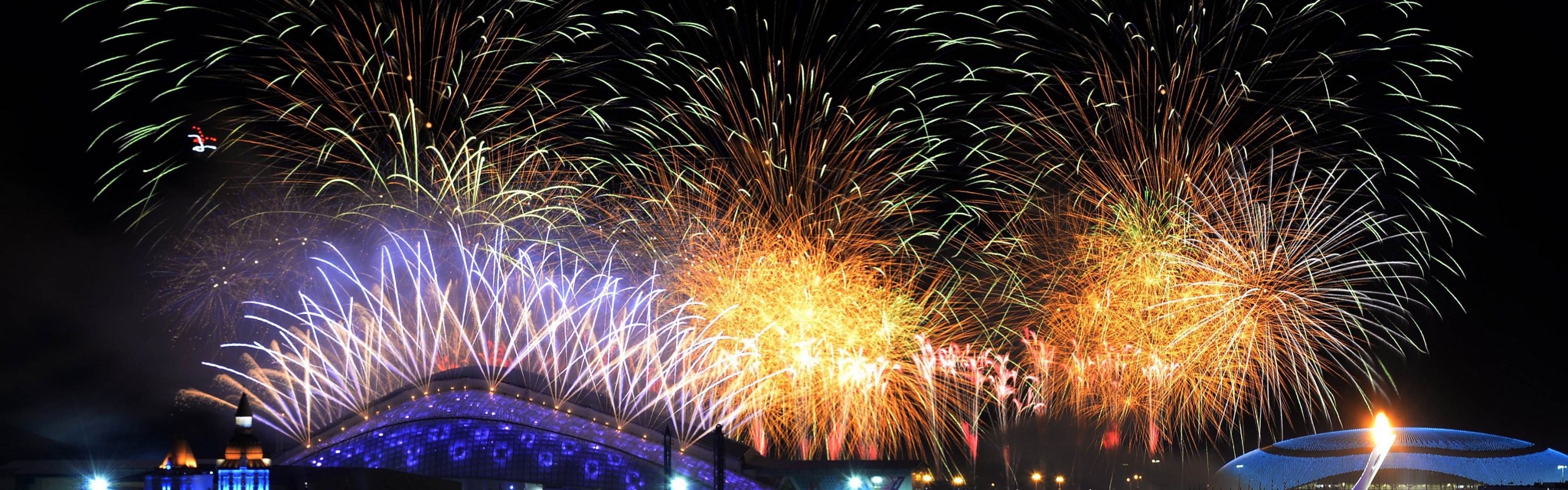 Fireworks Winter Olympics Sochi 2014