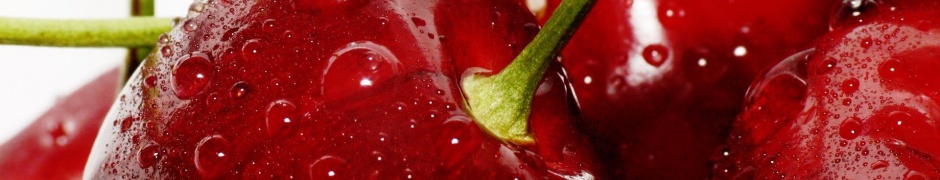 Food Cherries Water Drops Macro Berries