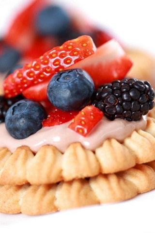 Food Cookies Desserts Berries