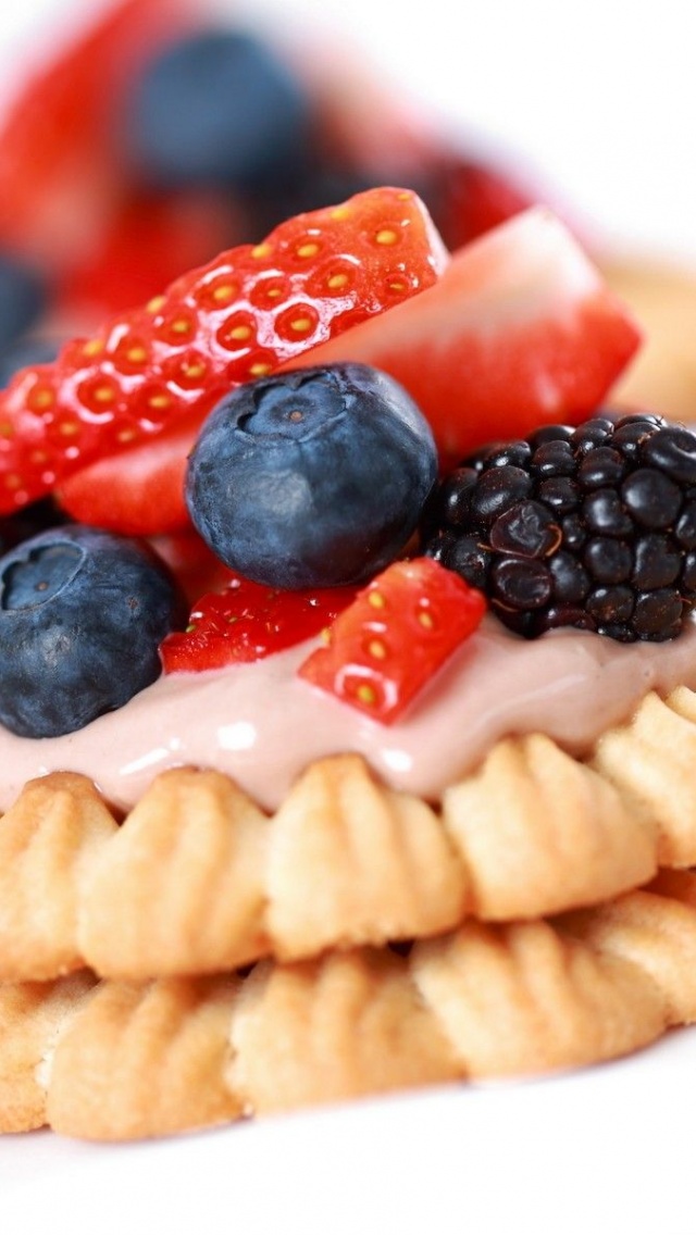 Food Cookies Desserts Berries