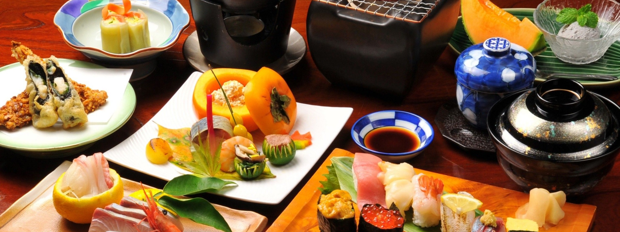 Food Japanese Sushi Cantaloupes Sushi Rolls