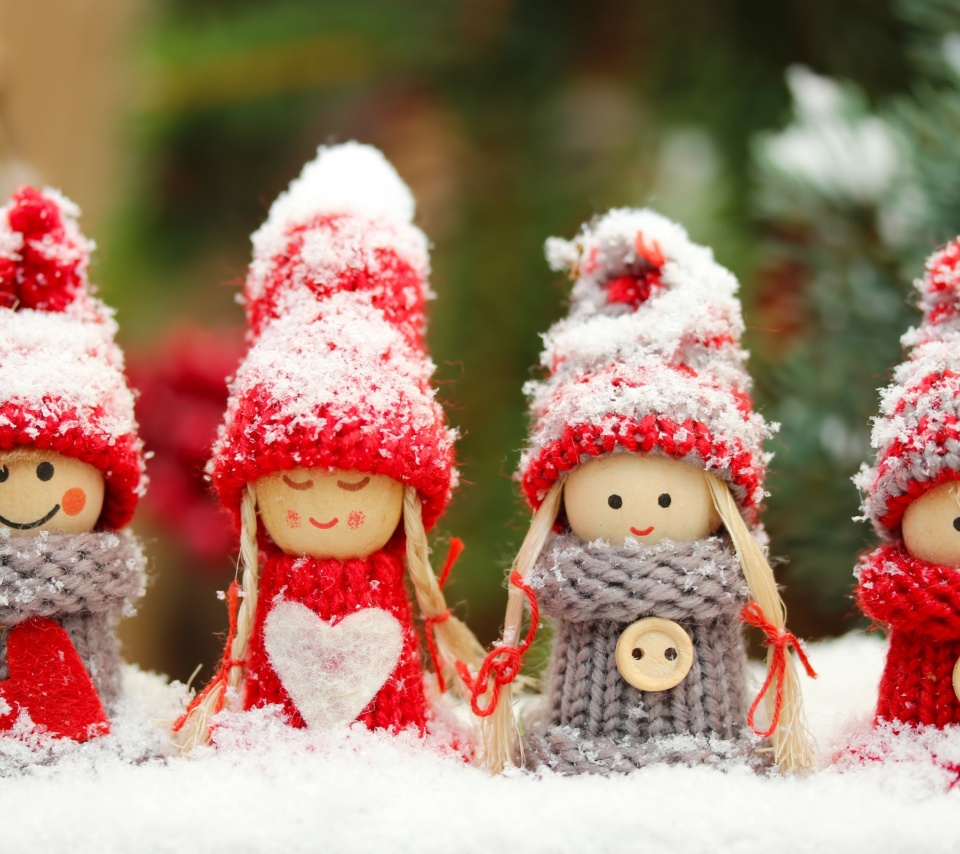 Four Winter Dolls