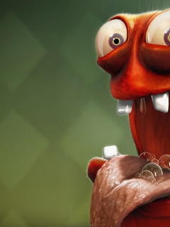 Funny And Hungry 3D Creature