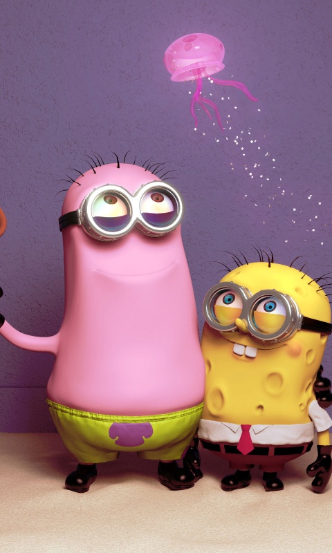 Funny Minions Patrick And Spongebob
