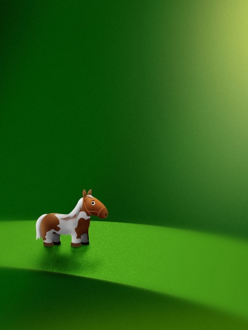 Green Leaf Pony Horse Micro