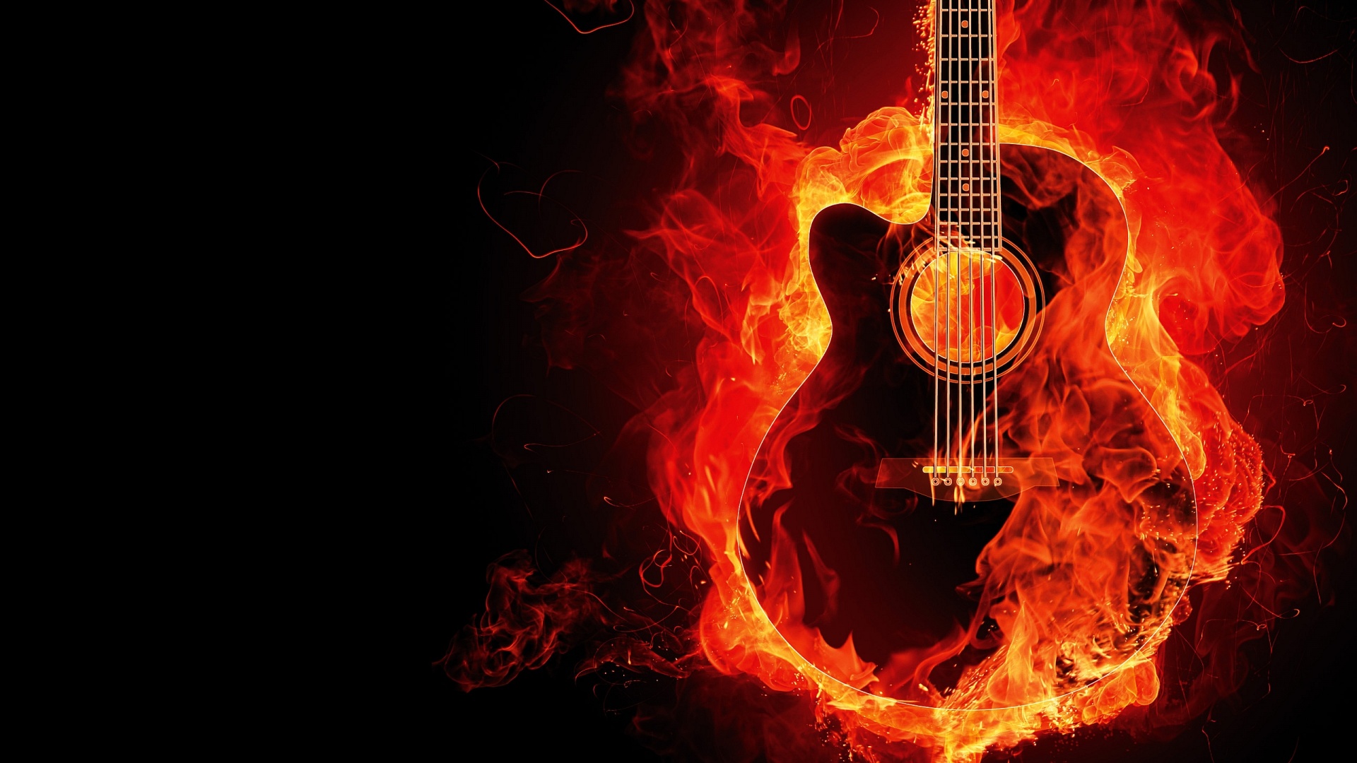 Guitar On Fire