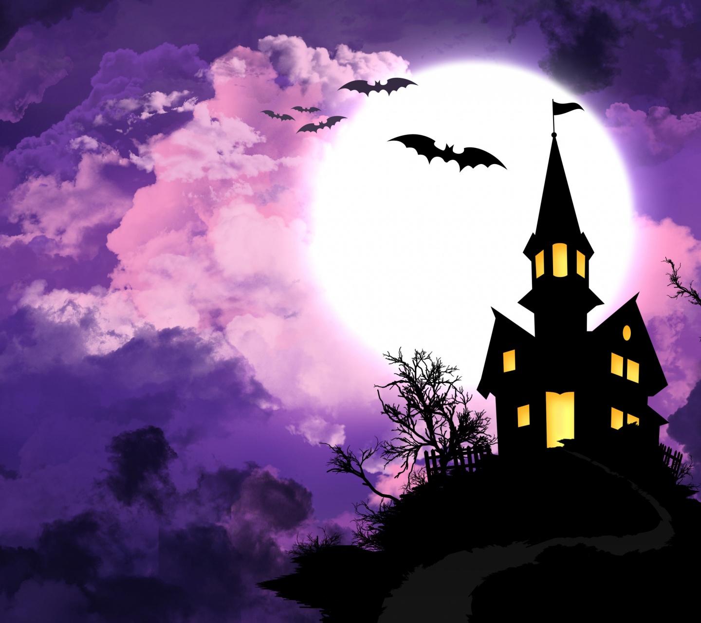 Halloween And Moonlight