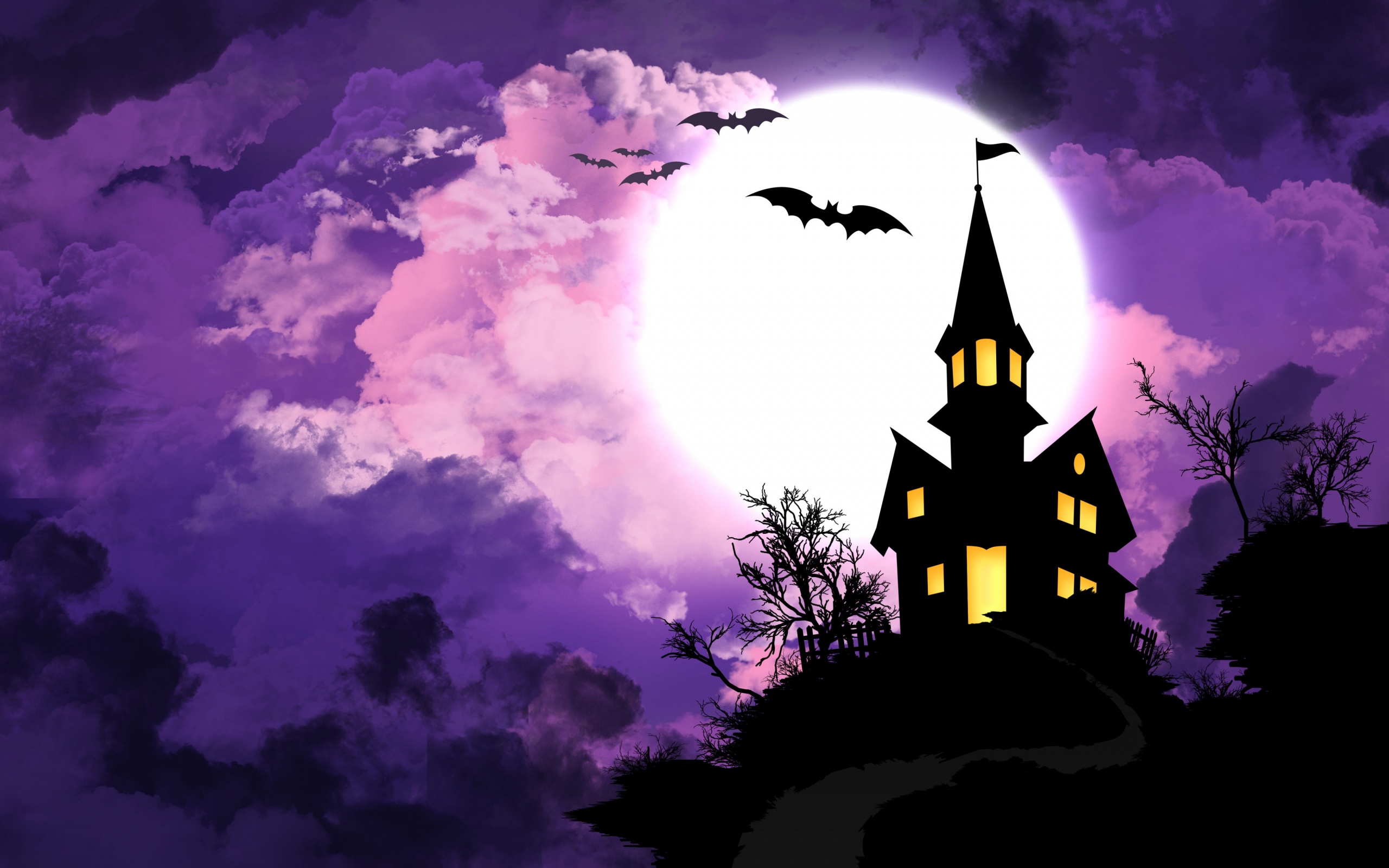 Halloween And Moonlight