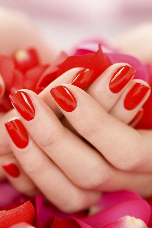 Hand Petals Rose Manicure Mood