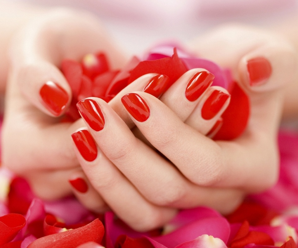 Hand Petals Rose Manicure Mood