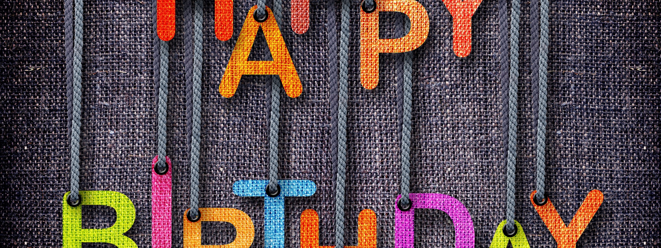 Happy Birthday With Colorful Letters
