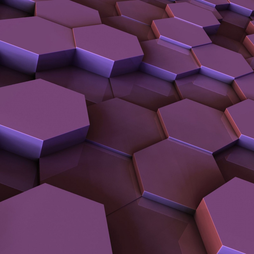Hexagons Purple