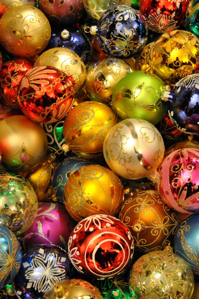 Holidays Christmas New Year Balls