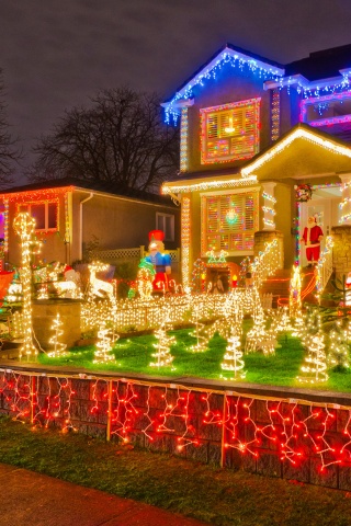 Houses Christmas Design Lights