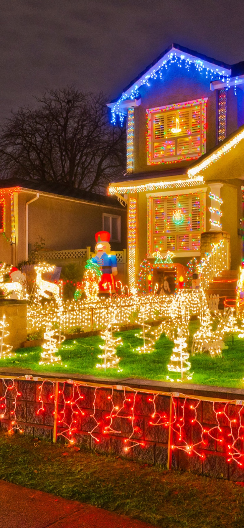 Houses Christmas Design Lights
