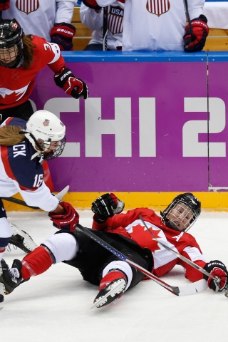 Ice Hockey Women Match In Sochi 2014