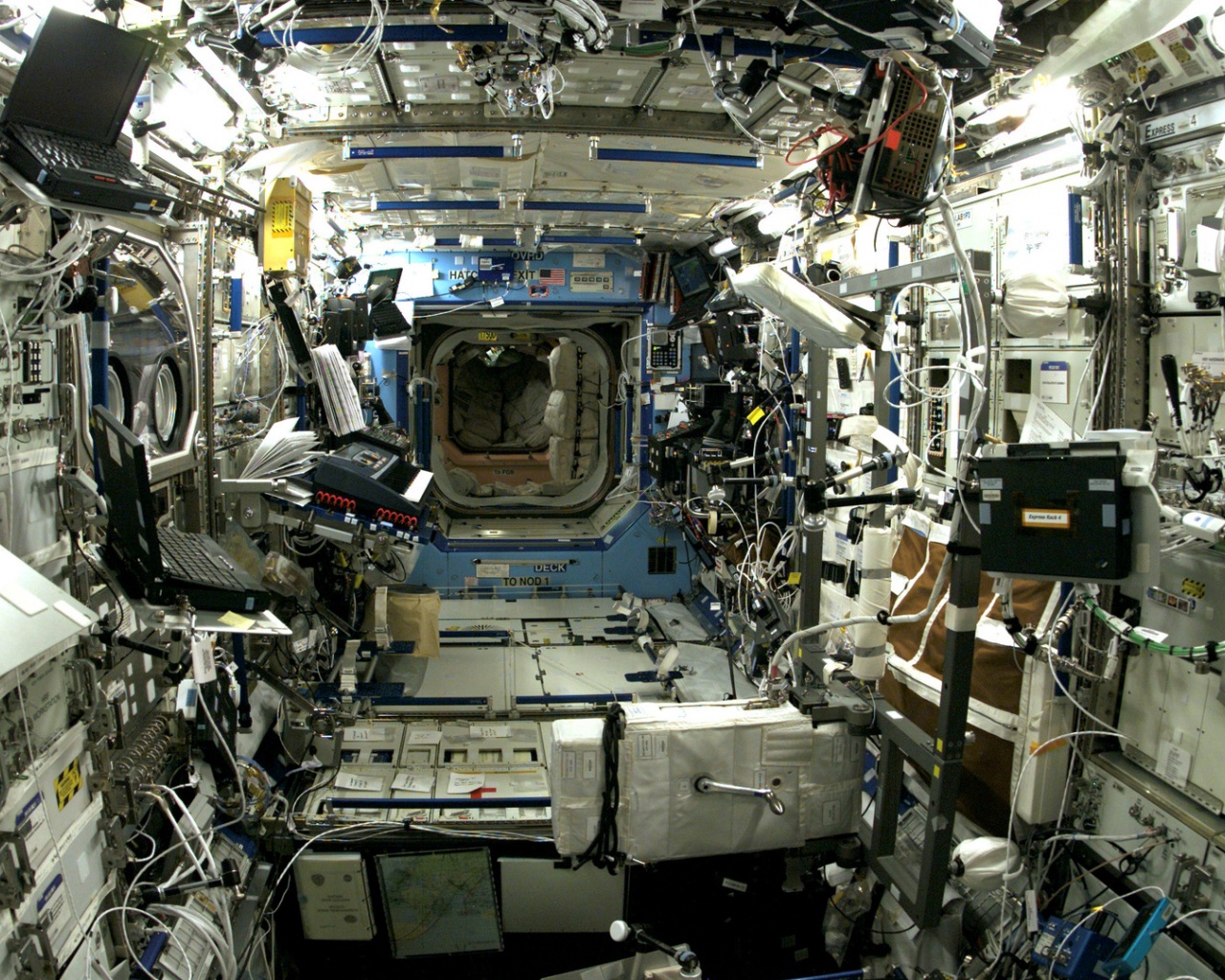 Inside Space Shuttle