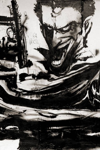 Joker and Batman Artwork