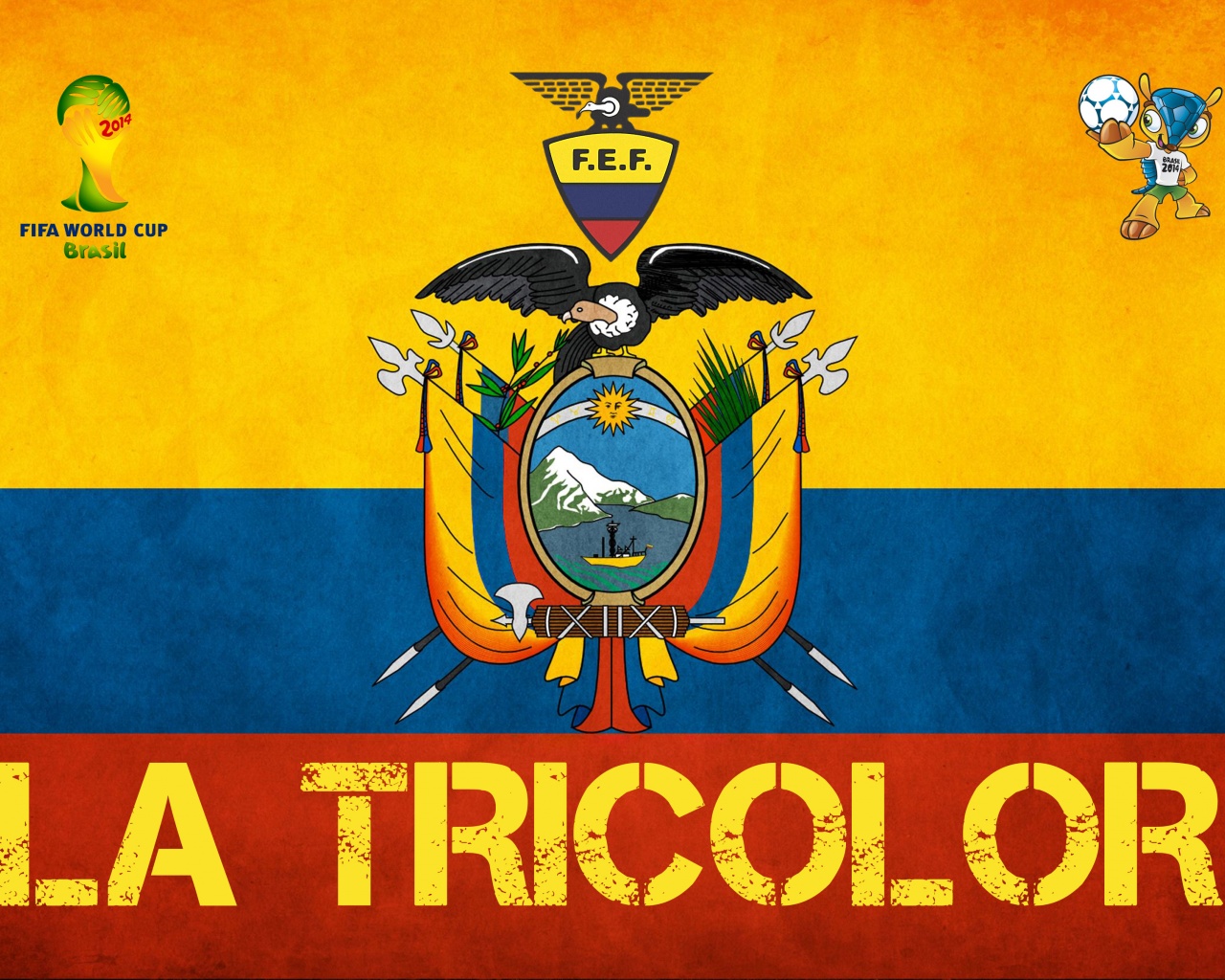 La Tricolor Ecuador Football Crest Logo