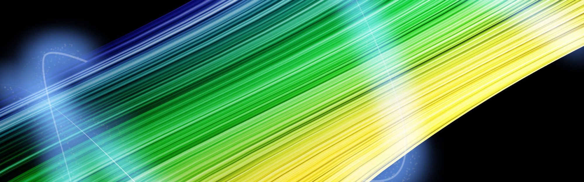 Lines Green Blue Yellow